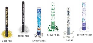 Venta caliente dólar <span class=keywords><strong>dinero</strong></span> dentro y fuera <span class=keywords><strong>de</strong></span> la fiesta Popper cilindro 30cm pequeña fiesta Popper - Product Image 3