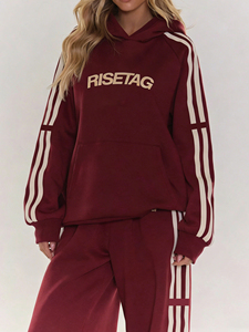 LTD-MSET1001 Set Personalizzato di Pantaloni e Felpa con Cappuccio Unisex con Stampa e Ricamo, Produttore di Abbigliamento di Guangzhou - Product Image 1