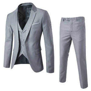 TTT-8974-T - Costumes de mariage Blazers ajustés de luxe Gilet Pantalon Tenue de soirée formelle Tenue de travail décontractée Ensemble 3 pièces - Product Image 4