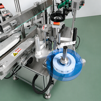 Machine d'étiquetage automatique multifonctionnelle pour bouteilles rondes, machine d'emballage d'étiquettes pour flacons de shampoing, bouteilles d'eau, pots de sauce, boîtes de conserve
