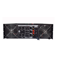 Sınıf H 2000W profesyonel 2 kanallı aktif 8 Ohm Metal AC Powered amplifikatör açık sahne konserleri ve partiler için