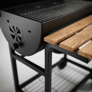 Parrilla de Carbón Portátil Resistente para Exteriores, Diseño de Doble Rueda, Varios Estilos Disponibles, Ideal para Barbacoas en el Patio Trasero - Product Image 6
