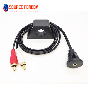 <span class=keywords><strong>Aux</strong></span> a rcal 2RCA maschio a dc3.5mm <span class=keywords><strong>aux</strong></span> prolunga per montaggio a incasso pannello per cruscotto auto <span class=keywords><strong>aux</strong></span> a 2 rca - Product Image 3