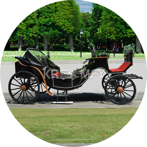 Venta al por mayor de lujo de cuatro ruedas Royal Electric Carriage Elegant Sightseeing Royal Horse Carriage-Transporte especial - Product Image 5