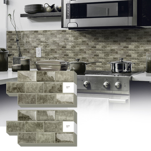 <span class=keywords><strong>Piastrelle</strong></span> <span class=keywords><strong>Adesive</strong></span> in Vinile per Rivestimento Parete, Adesivi Murali per Cucina, <span class=keywords><strong>Bagno</strong></span> e Caminetto - Product Image 2