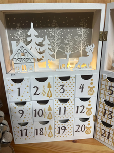 Boîte <span class=keywords><strong>calendrier</strong></span> <span class=keywords><strong>de</strong></span> <span class=keywords><strong>l</strong></span>'<span class=keywords><strong>avent</strong></span> en <span class=keywords><strong>bois</strong></span> <span class=keywords><strong>livre</strong></span> <span class=keywords><strong>de</strong></span> Noë<span class=keywords><strong>l</strong></span> lumière LED personnalisé personnalisé adulte enfants - Product Image 3