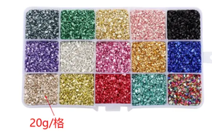 <span class=keywords><strong>15</strong></span> rejillas Cristal triturado/vidrio roto Piedra Vidrio triturado, vidrio roto triturado irregular - Product Image 4