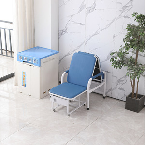 Shared Hospital Companion <b>Bed</b> <b>Folding</b> Chair <b>Bed</b> Royal Blue S03 70x60x101 For Home Office Care Use - Product Image 2
