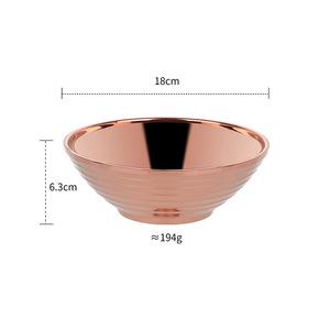Bol à nouilles en acier inoxydable 304 à double isolation, adapté à l'école, à la maternelle et à la soupe familiale - Product Image 6