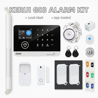 Kit de système d'alarme WiFi Tuya de 2,4 pouces, matériau ABS, capteur GSM sans fil, carte RFID, télécommande, système de sécurité intelligent pour la maison, système anti-effraction