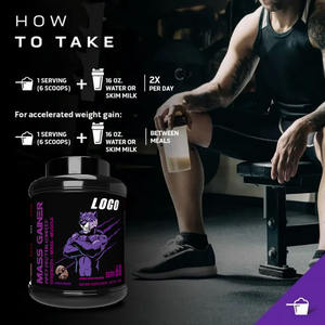פרטי תווית למבוגרים המוני אבקת חלבון עם wpc לצמיחה שרירים ומשקל עלייה 5lb 5lb - Product Image 4