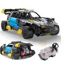 CaDA C62002W 1176PCS Mainan Blok Kendaraan Super Sport Off-Road Wild Wolf Racing Car Model Kendaraan