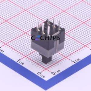 K8-8585D-L1 Push Button Switch Through hole Component (THT) Switch Self-Locking Rectangle Plunger Through Hole 100mA - Product Image 2