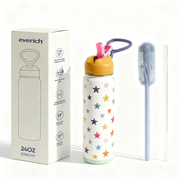Bouteille d'eau isotherme en acier inoxydable à double paroi de 700 ml, sans BPA, écologique, avec couvercle de protection pour l'extérieur