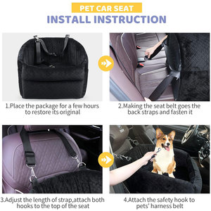 SUNNUO piccolo Pet Dog seggiolino per auto comodo imbottitura morbida auto cesto universale auto portatile sedile per cane - Product Image 4