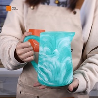 Creatieve Polyresin Op Maat Gemaakte Blauwe Werveling Ketel Koud Brouwen Ijsthee & Water Kan Hars Pitcher & Tankard Groothandel & Waterkokers