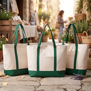 <span class=keywords><strong>Bolsa</strong></span> <span class=keywords><strong>de</strong></span> Mano <span class=keywords><strong>de</strong></span> Lona Verde Bosque con Contraste, Personalizada Royal Fair, con Bolsillo Frontal, Reutilizable, Ecológica, para Compras, <span class=keywords><strong>Trabajo</strong></span> - Product Image 4