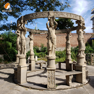 Gazebo all'aperto della colonna della <span class=keywords><strong>statua</strong></span> <span class=keywords><strong>di</strong></span> <span class=keywords><strong>marmo</strong></span> del grande paesaggio - Product Image 5