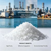 Sulfate d'aluminium de qualité alimentaire 17 granulaire, produit chimique pour le traitement de l'eau potable