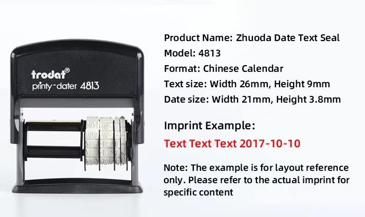 4813 (incluida la almohadilla de impresión en blanco)