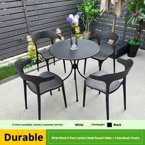 <span class=keywords><strong>Set</strong></span> <span class=keywords><strong>da</strong></span> <span class=keywords><strong>Giardino</strong></span> Moderno <span class=keywords><strong>e</strong></span> Semplice in Plastica con Sedia Monoblocco <span class=keywords><strong>e</strong></span> <span class=keywords><strong>Tavolo</strong></span> in Acciaio al Carbonio per Cortile, Balcone, Agriturismo, Bar - Product Image 5
