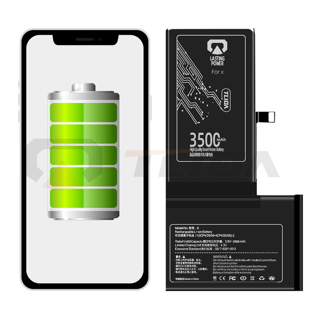 TLIDA High Capacity Brand New Battery for iphone 5 6 7 8 Xr Xs 11 12 13 Mini 14 Pro Max X Capacity Batteries
