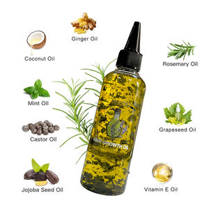 Private Label 100% Natural Orgânico Scalp Cuidados Produtos para o Cabelo Mix Ervas Rosemary Castor Oil Homens Mulheres Baby Hair Growth Oil - Product Image 3