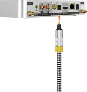 Cable <span class=keywords><strong>de</strong></span> Audio Óptico Digital CableCreation <span class=keywords><strong>de</strong></span> 3.6m (12 pies), Cable Toslink SPDIF con Trenzado <span class=keywords><strong>de</strong></span> Algodón <span class=keywords><strong>y</strong></span> Aleación <span class=keywords><strong>de</strong></span> Zinc <span class=keywords><strong>de</strong></span> 6.0mm para Barra <span class=keywords><strong>de</strong></span> Sonido, Cine en Casa <span class=keywords><strong>y</strong></span> <span class=keywords><strong>TV</strong></span> - Product Image 5