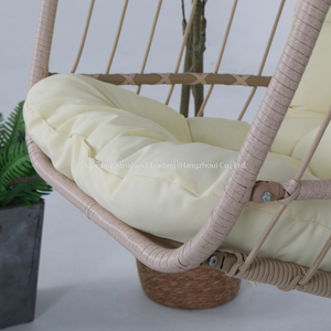 Leisure Foldable <b>Single</b> Hanging Chair Chair Indoor Outdoor Patio Garden Steel Rattan Rope <b>Swing</b> Chair - Product Image 5