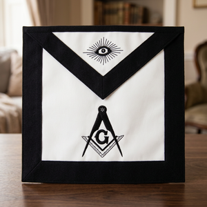 Delantal Masónico Single Star Trader con Símbolo del Ojo Que Todo lo Ve y del Compás Cuadrado, Accesorio de Vestimenta Formal para Uso en las Cuatro Estaciones - Product Image 3