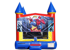 Château commercial gonflable personnalisé pour garçons, maison à rebond gonflable avec panneau artistique combiné coulissant pour enfants - Product Image 4