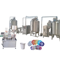 Ligne commerciale de production laitière de yaourt pasteurisé par lait UHT de mini capacité