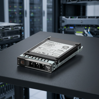 Dell Emc 15.36 TB NVMe SSD 2.5 Inch Internal Server Storage Drive Cangkang Logam Baru