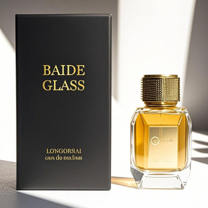 Wholesale Mens Irregular Perfume Glass Bottle <b>Empty</b> Pump Clear Crimp Square 100ML Glass Spray Perfume Bottle with <b>Gift</b> <b>Box</b> - Product Image 5