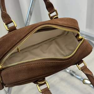 Bolso de Mano para Mujer 2026, Estilo Bowling, Bandolera, Cuero Genuino y Gamuza, Alta Calidad - Product Image 3