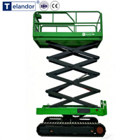 Plateforme élévatrice à ciseaux semi-automatique à prix d'usine, table élévatrice à ciseaux 4m-18m, plateformes de travail en hauteur à vendre