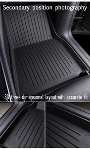 <span class=keywords><strong>Tapis</strong></span> de sol de voiture en TPE personnalisés pour la nouvelle Tesla Model Y Juniper 2024-2025, doublures imperméables toutes saisons - Product Image 4