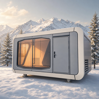 Kit de maisonnette préfabriquée modulaire pour hôtel, camping, bureau, villa