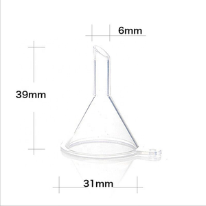 Wholesale Diameter 31mm,high 39mm mini plastic funnel perfume essential oil funnel