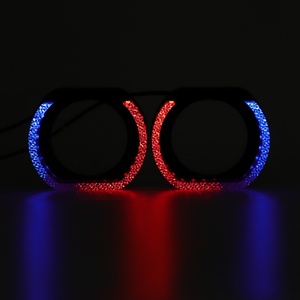 Anneaux lumineux LED multicolores en forme de U de 3 pouces RGBW 12V pour phares avant, décorations pour lentilles de projecteur - Product Image 2