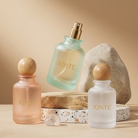 Nouvelle Tendance – Flacon de Parfum Cylindrique en Verre Dépoli Haut de Gamme pour Cosmétiques, 50ml, 30ml, 100ml, avec Atomiseur et Emballage Boîte