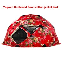 Tente dôme sphérique Yuguan 5 mètres en tissu Oxford 420D pliable imperméable 2000-3000 mm 1000 mm trois couches trois saisons pour le glamping