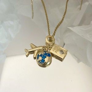 <span class=keywords><strong>Collana</strong></span> pendente con combinazione di taccuino aereo da viaggio, adatta per viaggi, matrimoni, vita quotidiana, feste - Product Image 5