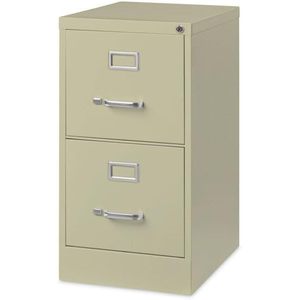 Tiroirs de classement verticaux économiques Alera, deux tiroirs, format lettre, 15 po x 22 po x 28,37 po, armoire de bureau mobile en acier, couleur beige - Product Image 3