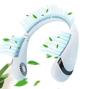 Pieghevole senza foglie Mini Hanging Neck Cooling Hung Band Fan <span class=keywords><strong>2023</strong></span> ventilatore da collo senza lama portatile e indossabile Usb ricaricabile - Product Image 2