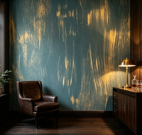 Panneau mural flexible en céramique souple, panneau en ciment, panneau décoratif doré style rétro