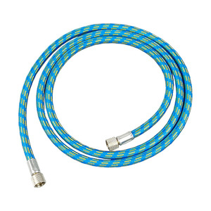 Tuyau d'aérographe 1,2 m bleu tressé avec connecteur 8/8 pour compresseur d'aérographe - Product Image 3