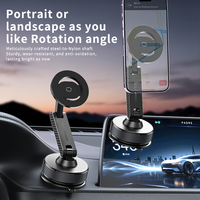 Support magnétique de téléphone pour bureau et voiture en ABS de qualité supérieure K600, rotation à 360 degrés, fixation par ventouse pour smartphones et tablettes