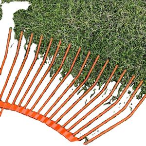 Outils horticoles 12 dents jardin sol ameublissement herbe râteau jardin feuille morte ordures mauvaises herbes râteau agricole fleur râteau - Product Image 3