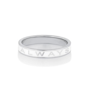 Bague de fiançailles et d'anniversaire classique en argent/blanc à la mode - Produit tendance unisexe - Product Image 1